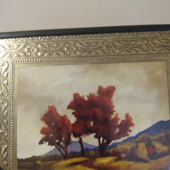 Nature Mediterranean field Tree landscape wall art decor framed picture - Picture 5 of 8